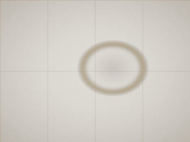 Fabricated demo photo of a ceiling water stain